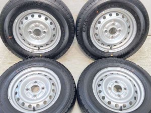 【中古】ダンロップ エナセーブ VAN01 145/80R12 ダイハツ純正  12インチ 100-4穴 4本 中古タイヤ・サマータイヤ