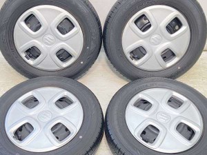 【中古】ダンロップ エナセーブ EC300 145/80R13 スズキ純正  13インチ 100-4穴 4本 中古タイヤ・サマータイヤ