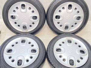 【中古】ダンロップ エナセーブ EC204 155/65R14 スズキ純正  14インチ 100-4穴 4本 中古タイヤ・サマータイヤ