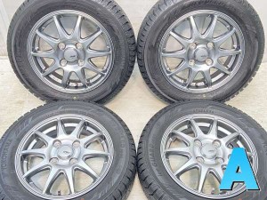 【中古】ヨコハマ アイスガードIG60 155/65R13 　 SPORT ABELIA 13インチ 100-4穴 4本 中古タイヤ・スタッドレスタイヤ