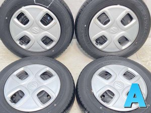 【中古】ダンロップ エナセーブ EC300 145/80R13 スズキ純正  13インチ 100-4穴 4本 中古タイヤ・サマータイヤ