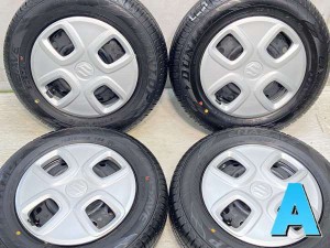 【中古】ダンロップ エナセーブ EC204 145/80R13 スズキ純正  13インチ 100-4穴 4本 中古タイヤ・サマータイヤ