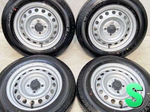 【中古】ダンロップ SP 175L 155/80R14 トヨタ純正  14インチ 100-4穴 4本 中古タイヤ・サマータイヤ