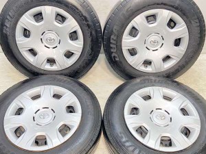 【中古】ブリヂストン デュラビス R205 185/75R15 トヨタ純正  15インチ 139.7-6穴 4本 中古タイヤ・サマータイヤ