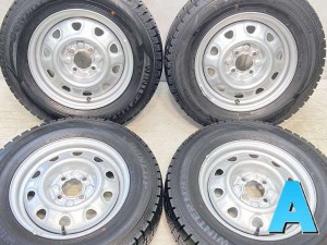 【中古】ダンロップ ウィンターマックス WM02 185/70R14 　 TOPY M47A 14インチ 100-4穴 4本 中古タイヤ・スタッドレスタイヤ