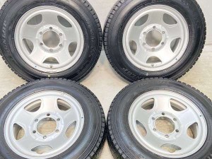 【中古】ダンロップ ウィンターマックス LT03 185/75R15 　 TOPY S54A 15インチ 139.7-6穴 4本 中古タイヤ・スタッドレスタイヤ