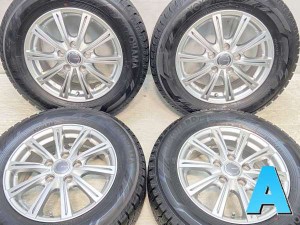 【中古】ヨコハマ アイスガード iG60 195/65R15 　 MILLOUS 15インチ 114.3-5穴 4本 中古タイヤ・スタッドレスタイヤ