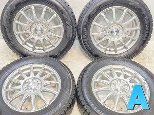 【中古】ヨコハマ アイスガード iG60 195/65R15 　 RAVRION LUMIERE 15インチ 100-5穴 4本 中古タイヤ・スタッドレスタイヤ