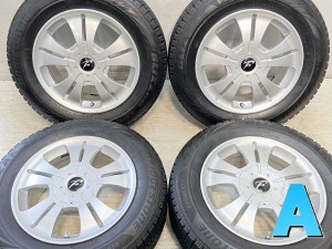 【中古】ブリヂストン ブリザック VRX2 195/65R15 　 FLYMANT 15インチ 100/114.3-5穴 4本 中古タイヤ・スタッドレスタイヤ