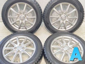 【中古】ダンロップ ウィンターマックス WM02 175/65R15 　 SIBILLA 15インチ 100-4穴 4本 中古タイヤ・スタッドレスタイヤ