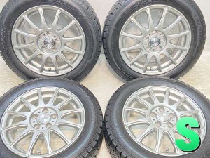 【中古】グッドイヤー アイスナビ7 185/60R15 　 RAVRION LUMIERE 15インチ 100-5穴 4本 中古タイヤ・スタッドレスタイヤ