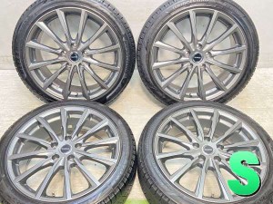 【中古】ブリヂストン ブリザック VRX3 215/45R18 　 BALMINUM 18インチ 114.3-5穴 4本 中古タイヤ・スタッドレスタイヤ