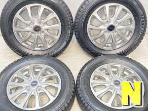 【中古】ブリヂストン ブリザック VRX 155/70R13 　 BALMINUM 13インチ 100-4穴 4本 中古タイヤ・スタッドレスタイヤ