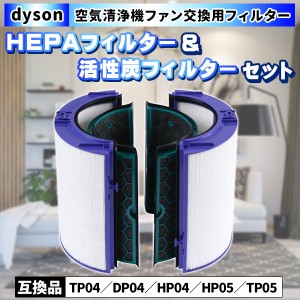 ダイソン 交換フィルター 2枚 セット HP04 TP04 DP04 TP05 HP05 Dyson HEPAフィルター 脱臭フィルター 互換品 空気清浄機 ファンフィルタ