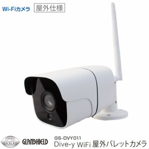 Glanshield グランシールド Dive-y WiFi対応 防水 防犯カメラ 屋外バレットカメラ スマ見えCAM GS-SMC010 後継機種 GS-DVY011