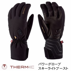 THERM-IC サーミック ヒーティングテクノロジー パワーグローブ スキーライト ブースト ブラック レザーT46-1200-005