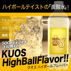 炭酸水 ハイボール フレーバー 500ml 24本 KUOS クオス 九州の強炭酸水 big_dr kuoss