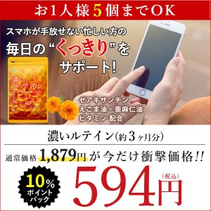 【P10％タイムセール】濃いルテイン 約3ヵ月分 アイケア えごま 亜麻仁 ゼアキサンチン ブルーライト スマートフォン スマホ PC デジタル