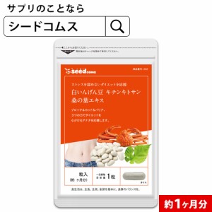 クーポン配布中　白いんげん豆 キチンキトサン 桑の葉エキス 約1ヵ月分 桑の葉 健康食品