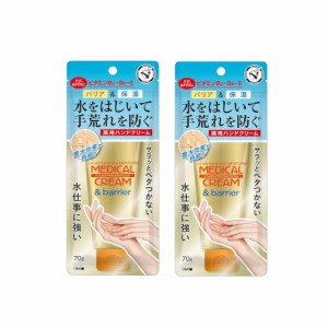 近江兄弟社 メンターム メディカルクリーム&バリア 70g ×2【2個セット】送料無料 ハンドクリーム 撥水