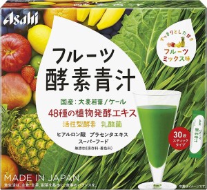 フルーツ酵素青汁 30袋 大麦若葉 ケール 健康 青汁 アサヒ食品