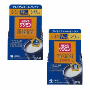 メンズ ケシミン プレミアム オールインワンクリーム 90g×2【2個セット】送料無料 シミ そばかす シワ改善に 小林製薬