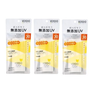 近江兄弟社 メンターム ベルディオ UVマイルドジェルN SPF30 PA＋＋＋ 80g×3【3個セット】送料無料 日焼け止め 無添加 低刺激 ノンケミ