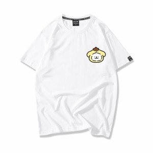 Tシャツ キャラクター ティシャツ　サンリオとマルチーズ 　コラボ メンズ レディース 大きいサイズもあります 通学通勤 オシャレTシャツ