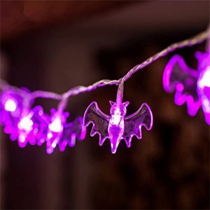 ハロウィン コウモリ 蝙蝠ヘンプク LEDイルミネーションライト  ストリングライト 吊り飾り 電飾 雰囲気造り