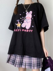 女性用ロリータコルセットジュエルネック半袖ブラックポリエステルTシャツ