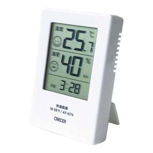 クレセルデジタル時計付温湿度計 熨斗・包装不可 景品 賞品 ノベルティ イベント