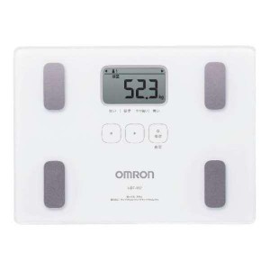 オムロン OMRON 体重体組成計 カラダスキャン 体重計 両足測定タイプ ホワイト ガラス 薄さ28mm 内祝い 結婚内祝い 出産内祝い おしゃれ 