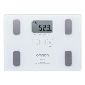 OMRON オムロン カラダスキャン 体重体組成計 HBF-912 体重計 両足測定タイプ ホワイト ガラス 薄さ28mm 内祝い 結婚内祝い 出産内祝い 