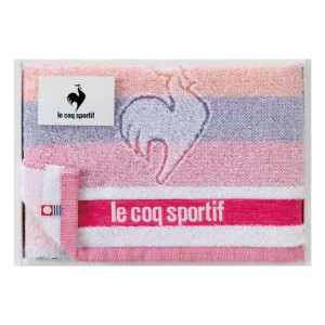 le coq sportif ルコック ビッグロゴ スポーツタオル 日本製/ピンク 内祝い 結婚内祝い 出産内祝い おしゃれ 贈り物 ギフト