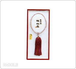 (数珠・念珠)女性用天然水晶(紫メノウ仕立)(内祝い ギフト 贈り物 お返し)