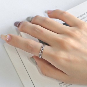 デザインオープンリング  上品　指輪　プレゼント　シルバーリング　調整可能　おしゃれ　レディース　アクセサリー　送料無料  SLENDER 