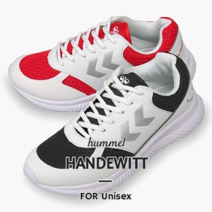 ヒュンメル hummel  スニーカー レディース メンズ カジュアル シューズ 靴 ローカット HANDEWITT  HM206731 9124 9134  黒 白 赤