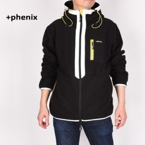 phenix フェニックス メンズ フーディ カジュアル パーカー トップス アウター +phenix Bicolor Fleece Jacket POO-21014 SN90 ブラック 