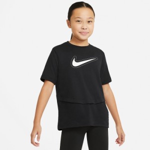 ナイキ nike キッズ ジュニア Tシャツ 半袖 スポーツ ファッション YTH ガールズ DRI−FIT トロフィー S/S トップ DA1096 010 ブラック