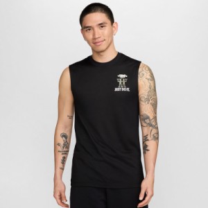 ナイキ nike Tシャツ メンズ スポーツウェア トレーニング ランニング 運動 ノースリーブ ロゴ M DF TEE RLGD SL IYKYK S FV8375 010 黒