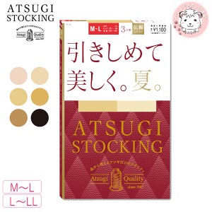 ストッキング アツギストッキング 引きしめて美しく 夏 パンティストッキング 3足組2セット FP11163P M-L/L-LL