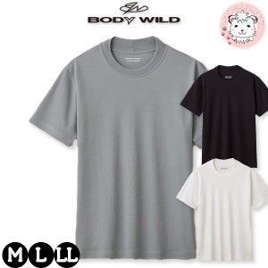 【アウトレット】tシャツ メンズ 半袖 クルーネックTシャツ GUNZE BODYWILD グンゼ ボディワイルド ジャケット対応 丸首Tシャツ BW5413B 