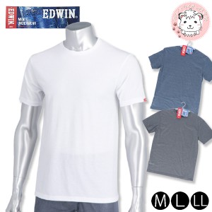tシャツ 半袖 メンズ クルーネック Tシャツ エドウィン EDWIN 丸首Tシャツ M/L/LL