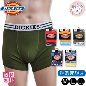 ボクサーパンツ 2枚セット メンズ DICKIES ボクサーブリーフ パンツ アウトゴム 綿混ニット エステルベア天 M/L/LL