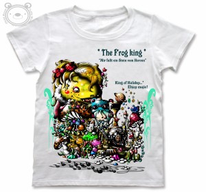 Little World リトルワールド Tシャツ レディース イラスト カエルの王様　25-tw-0095