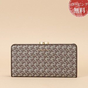 サマンサタバサ Samantha Thavasa 長財布 ST Jacquard 口金長財布 ブラウン