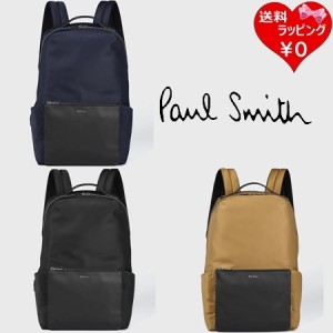 ポールスミス Paul Smith バックパック ナイロンブライトストライプトリムリュック 13インチPC収納  