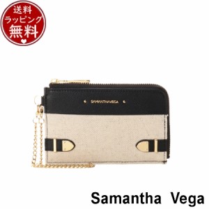 サマンサタバサ サマンサベガ Samantha Vega 財布 カードケース キャンバスベルト金具マルチケース ブラック 