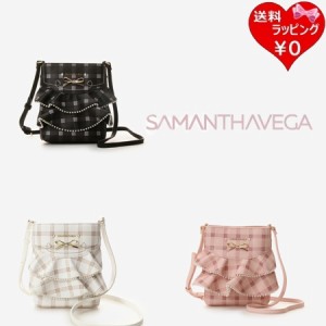 サマンサベガ Samantha Vega ショルダーバッグ フリルリボンチェックショルダーバッグ  