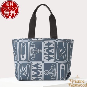 ヴィヴィアンウエストウッド Vivienne Westwood バッグ タグ メンズトートバッグL ブルー 